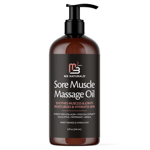 Synexis Sore Muscle Massage Oil with Collagen, Stem Cells, and Menthol